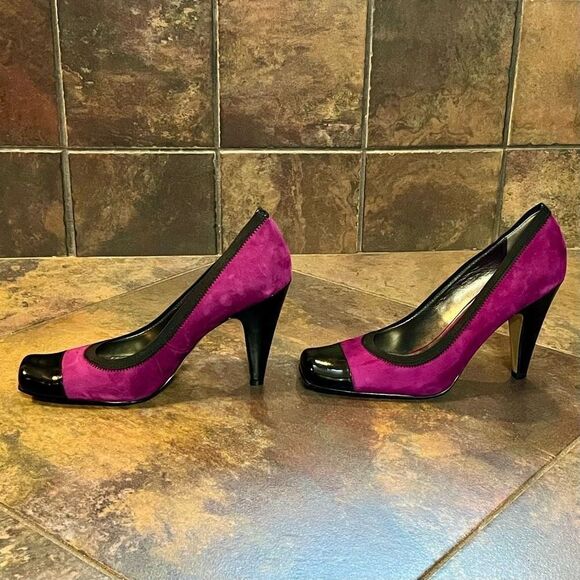Nine West Wndakin Purple Black High Heels 7.5 - Picture 7 of 14